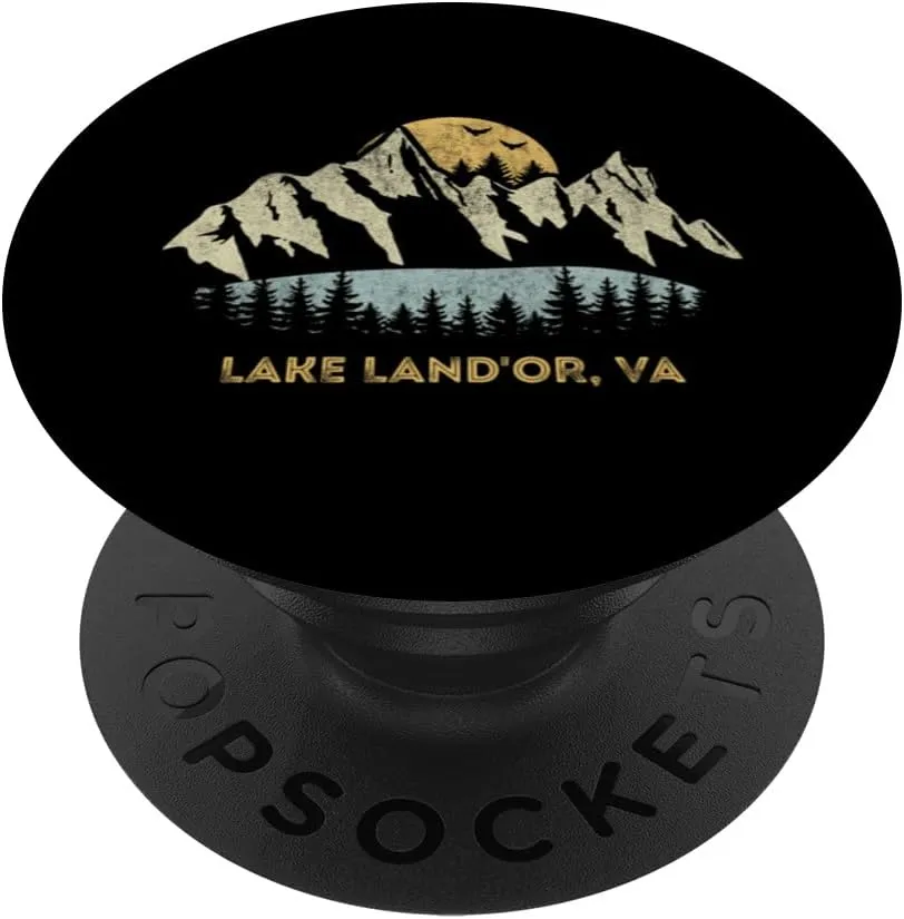 Lake Land'Or Virginia Mountain Sunset Sunrise VA PopSockets Standard PopGrip