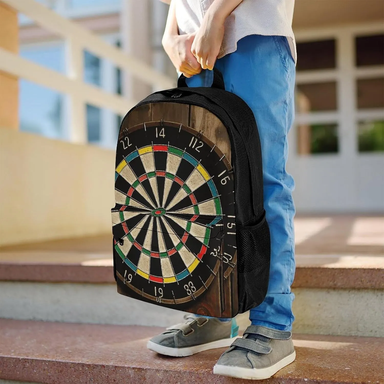 Laptop Backpack for Men Women Lightweight Backpack Dart Board Daypack Rucksack with Compartment Laptop Bag