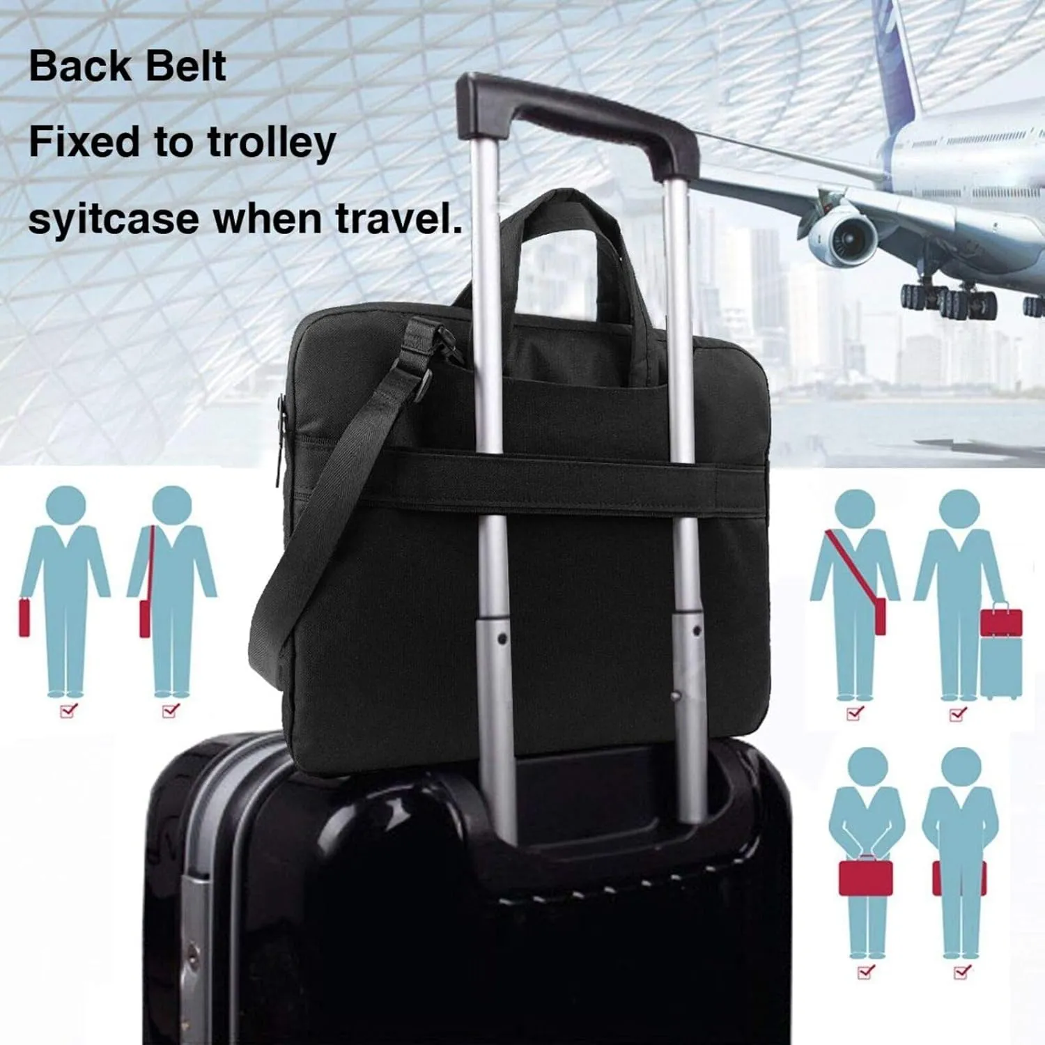 Laptop Bag, Rubber Ducks Printed Computer Bag With Shoulder Straps&Handle,Shoulder Messenger Bag For Laptop