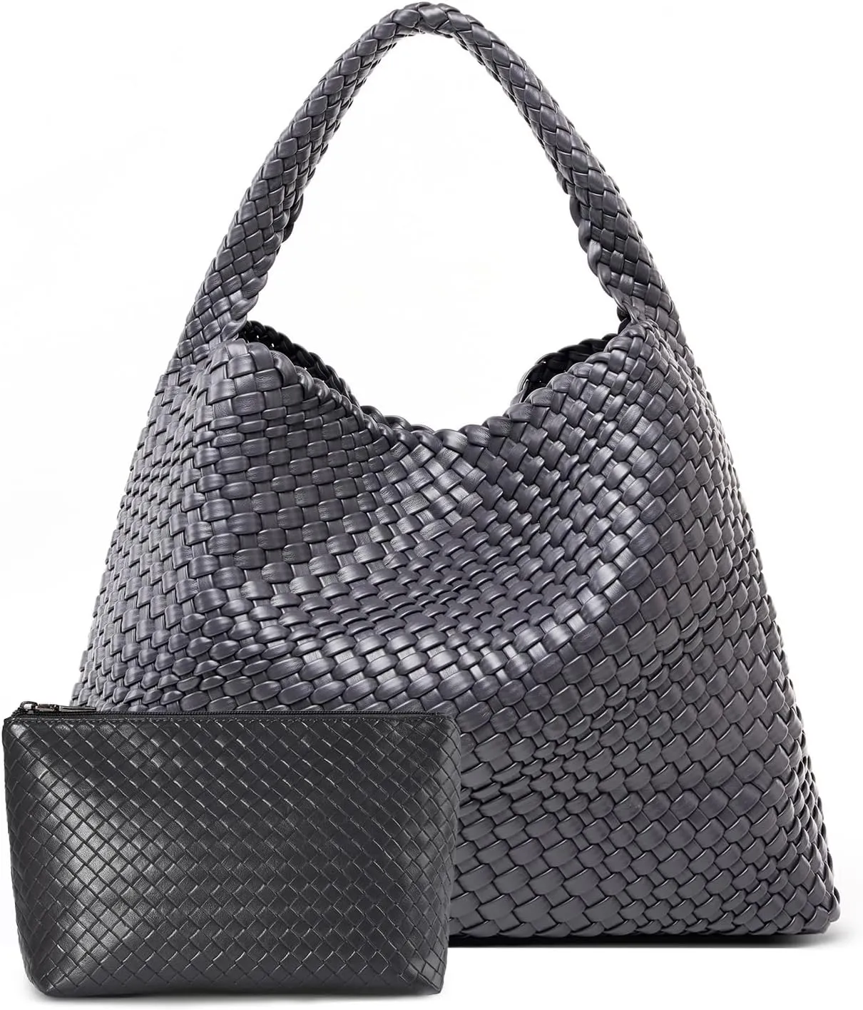 Large Woven Tote Bag for Women Weave Purse Woven Leather Handbag