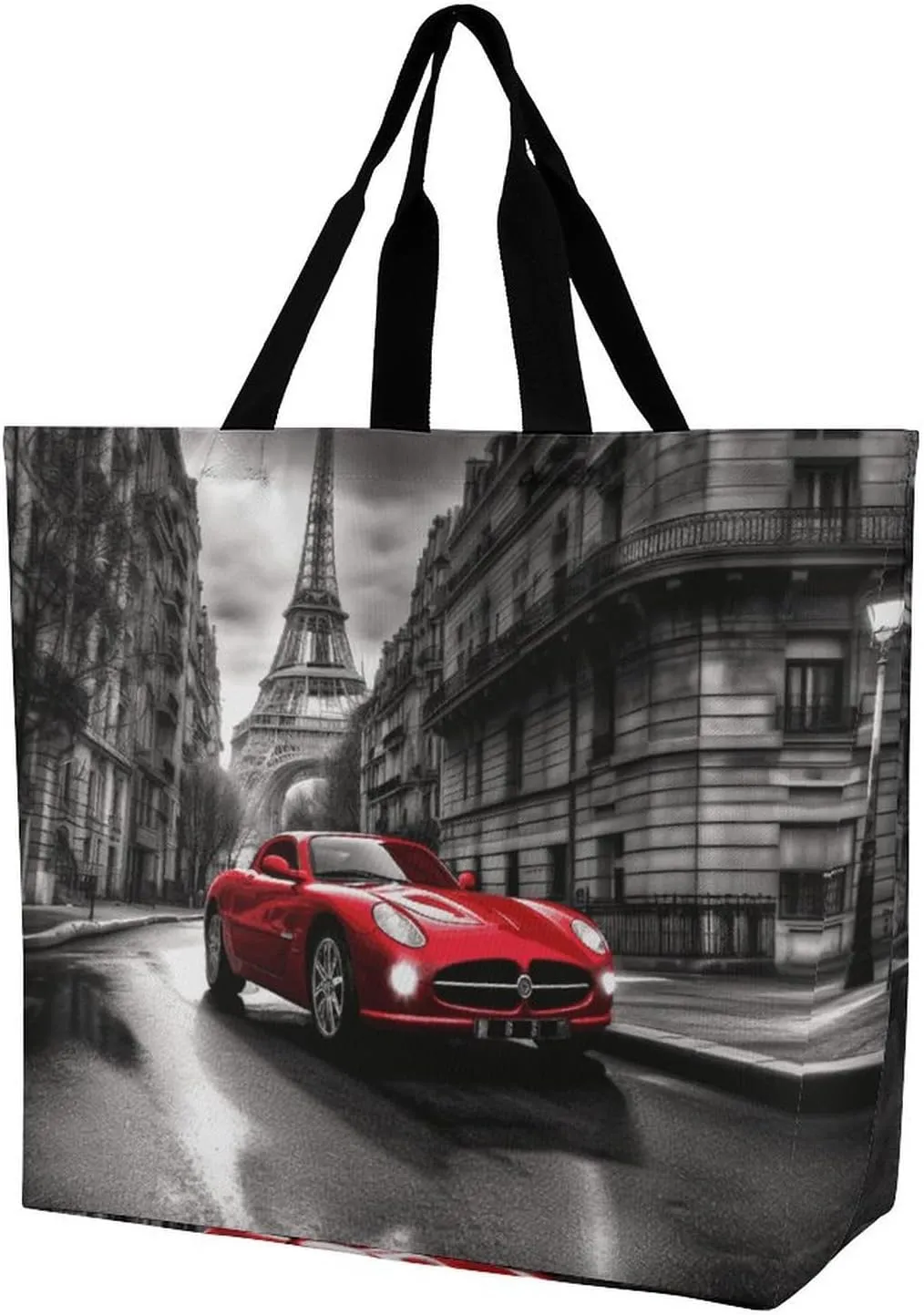 Las Vegas Night Tote Bags, Reusable Grocery Bags, Large Shopping Bag, Shoulder Bag for Women