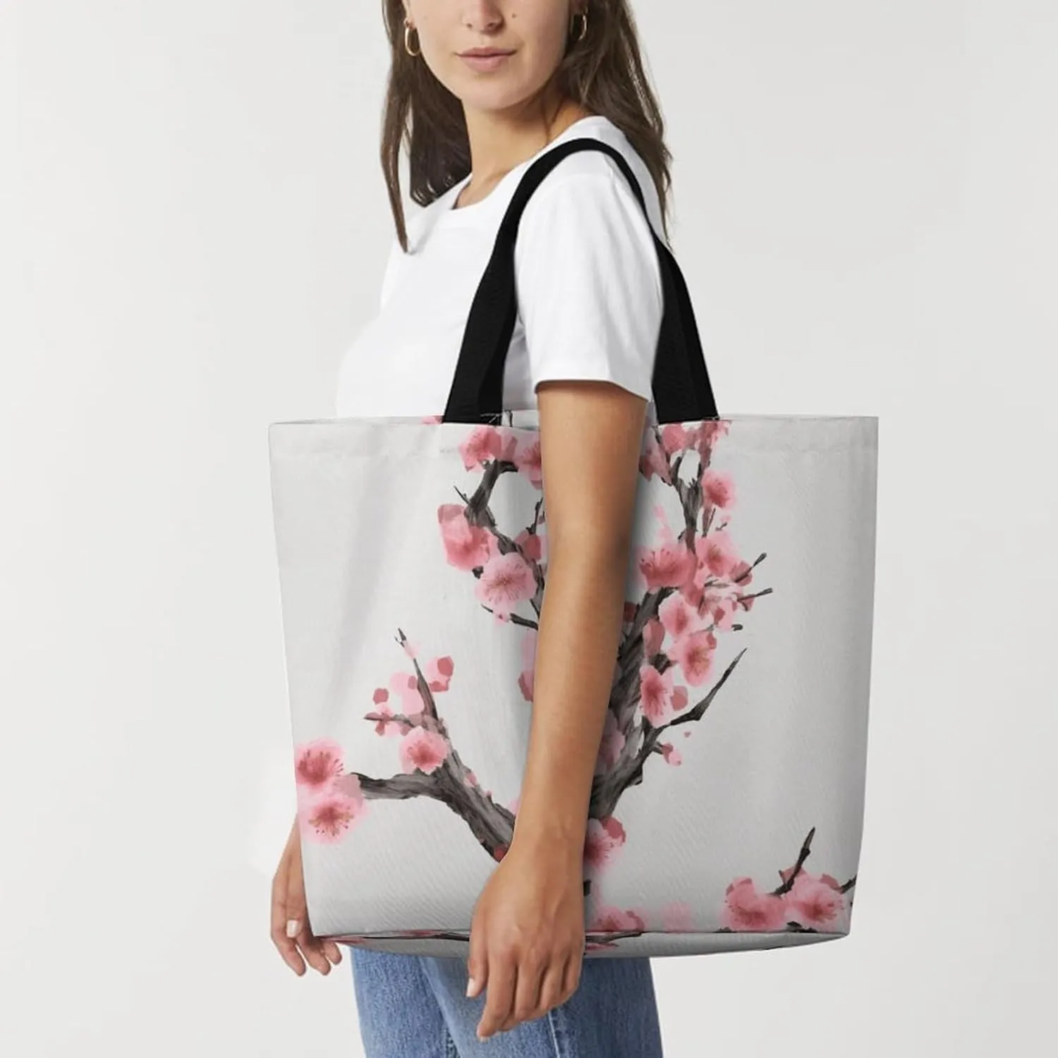 Las Vegas Night Tote Bags, Reusable Grocery Bags, Large Shopping Bag, Shoulder Bag for Women