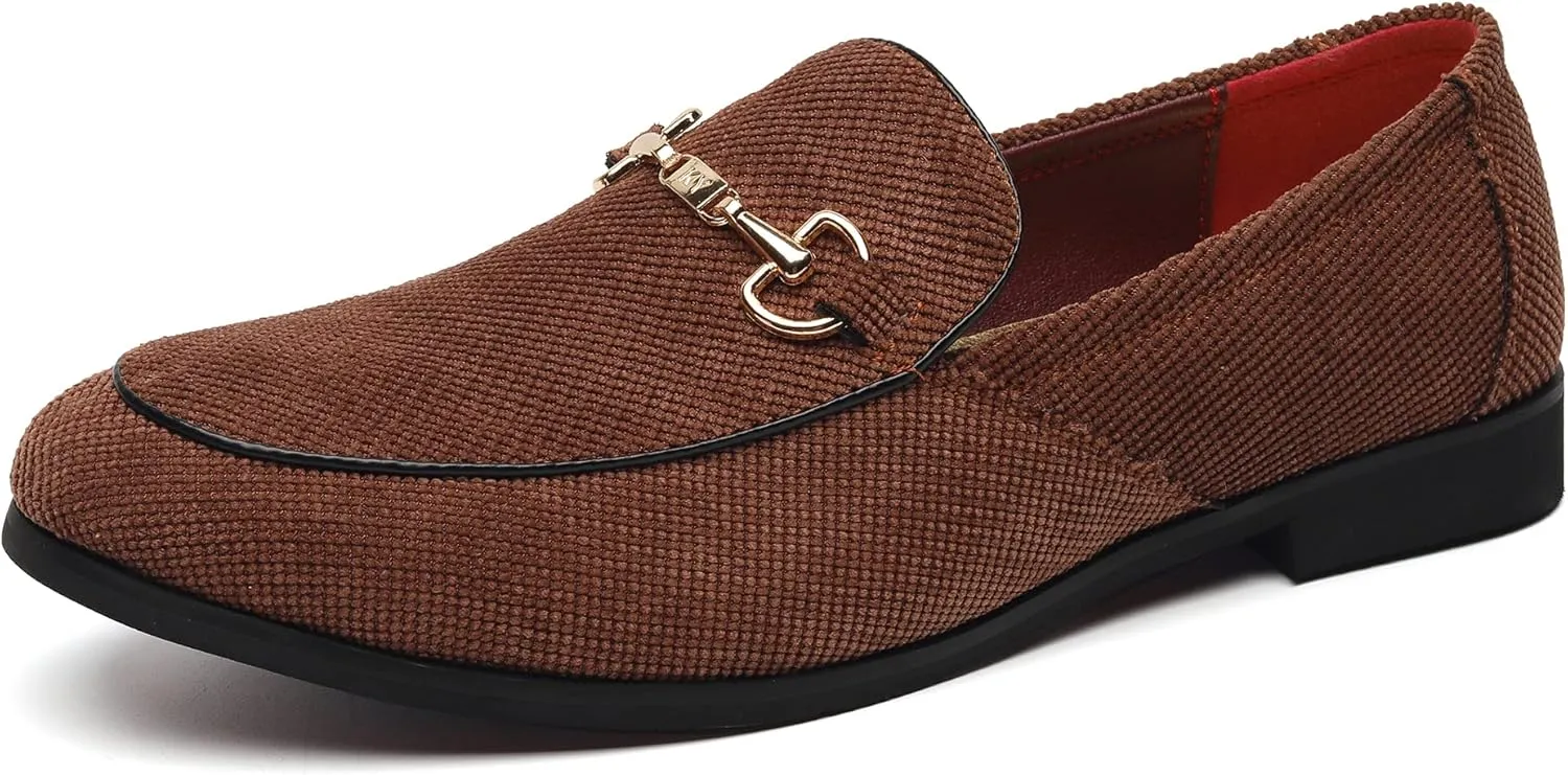 LCQL Men's Luxury Velvet Penny Loafer Shoes Noble Slip-on Casual Suede Loafers Smoking Slippers Plus Size 7-13