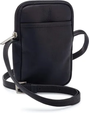 Le Donne Leather Cinder Colombian Leather Smartphone Crossbody, 5” x 7.5” x 1”