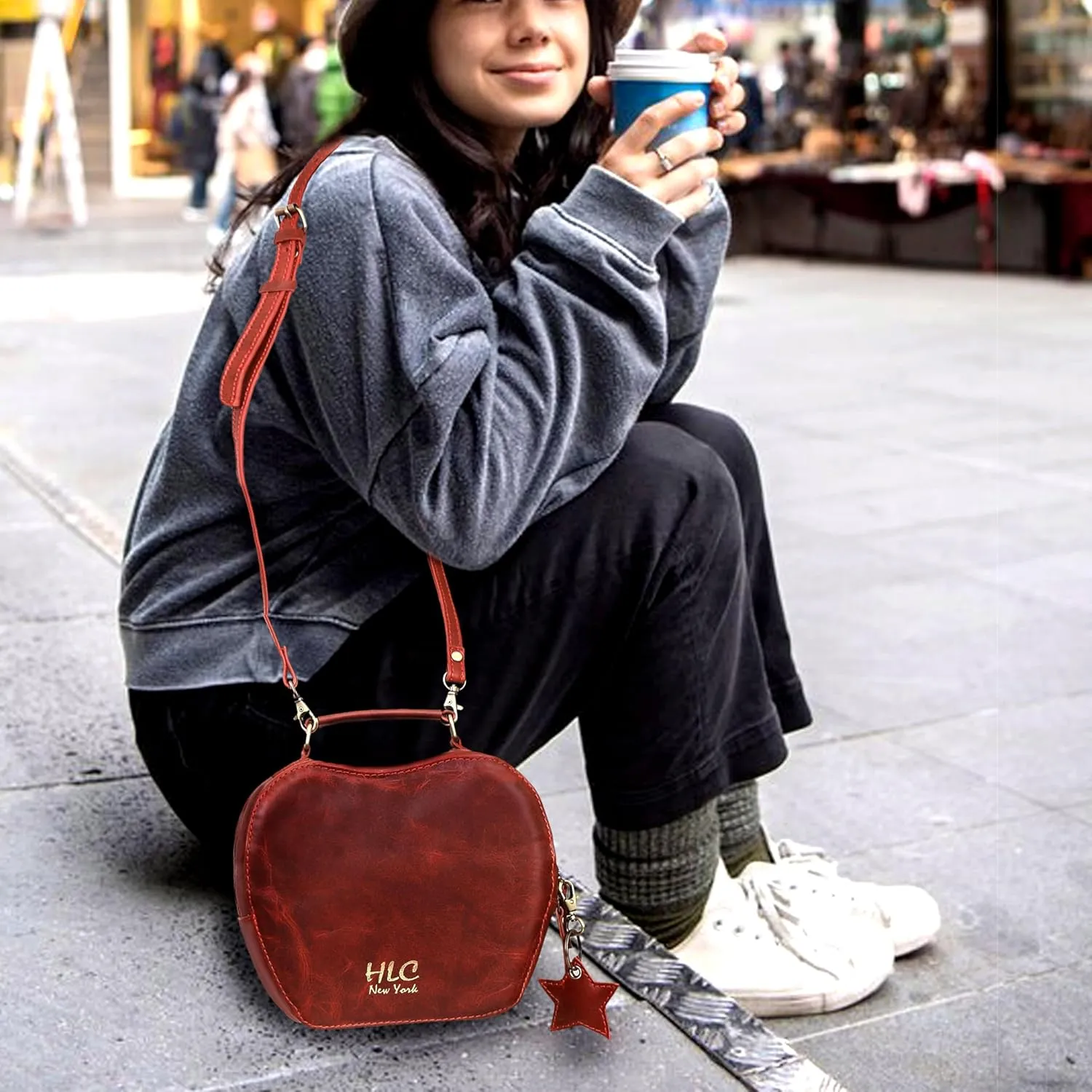 Leather Crossbody Bags for Women Trendy Looking Cross Body Shoulder Bag Designer Apple Purses (Green)