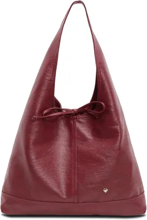 Leather Hobo Bags for Women - Brown Suede Slouchy Tote Bags - Fall Winter Purses & Handbags
