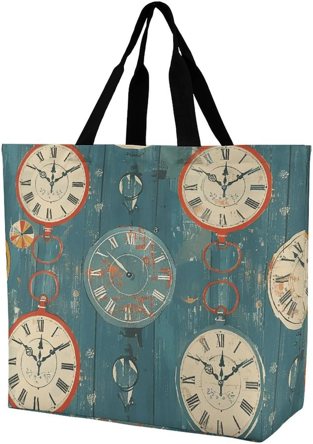 Leaves And Panther Tote Bags, Reusable Grocery Bags, Large Shopping Bag, Shoulder Bag for Women