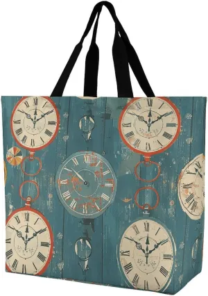 Leaves And Panther Tote Bags, Reusable Grocery Bags, Large Shopping Bag, Shoulder Bag for Women