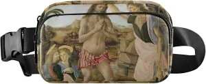 Leonardo da Vinci Baptism Christ Women Fanny Pack Waterproof Belt Bag Hip Pouch Cute Crossbody Waist Pack