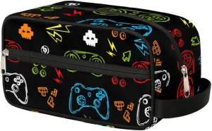 Lightnings Toiletry Bag for Boys Men, Travel Toiletry Bag for Woman Cosmetic Makeup Bag, Game Controller Waterproof Shaving Bag for Toiletries Accessories Travel Essentials