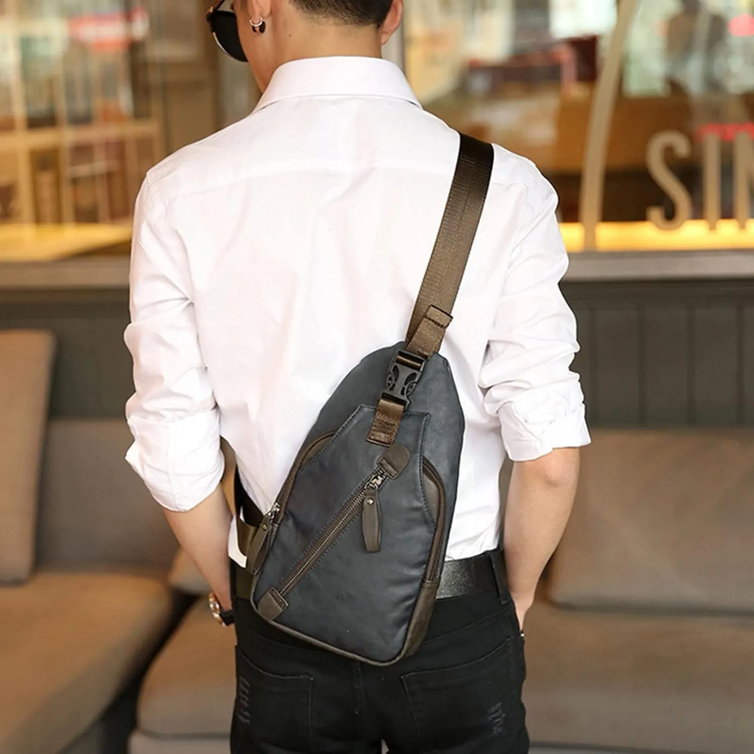 Lightweight Small Crossbody Bag for Women Men Single Shoulder Bags with Adjustable Strap Womens Trendy Cute Bag