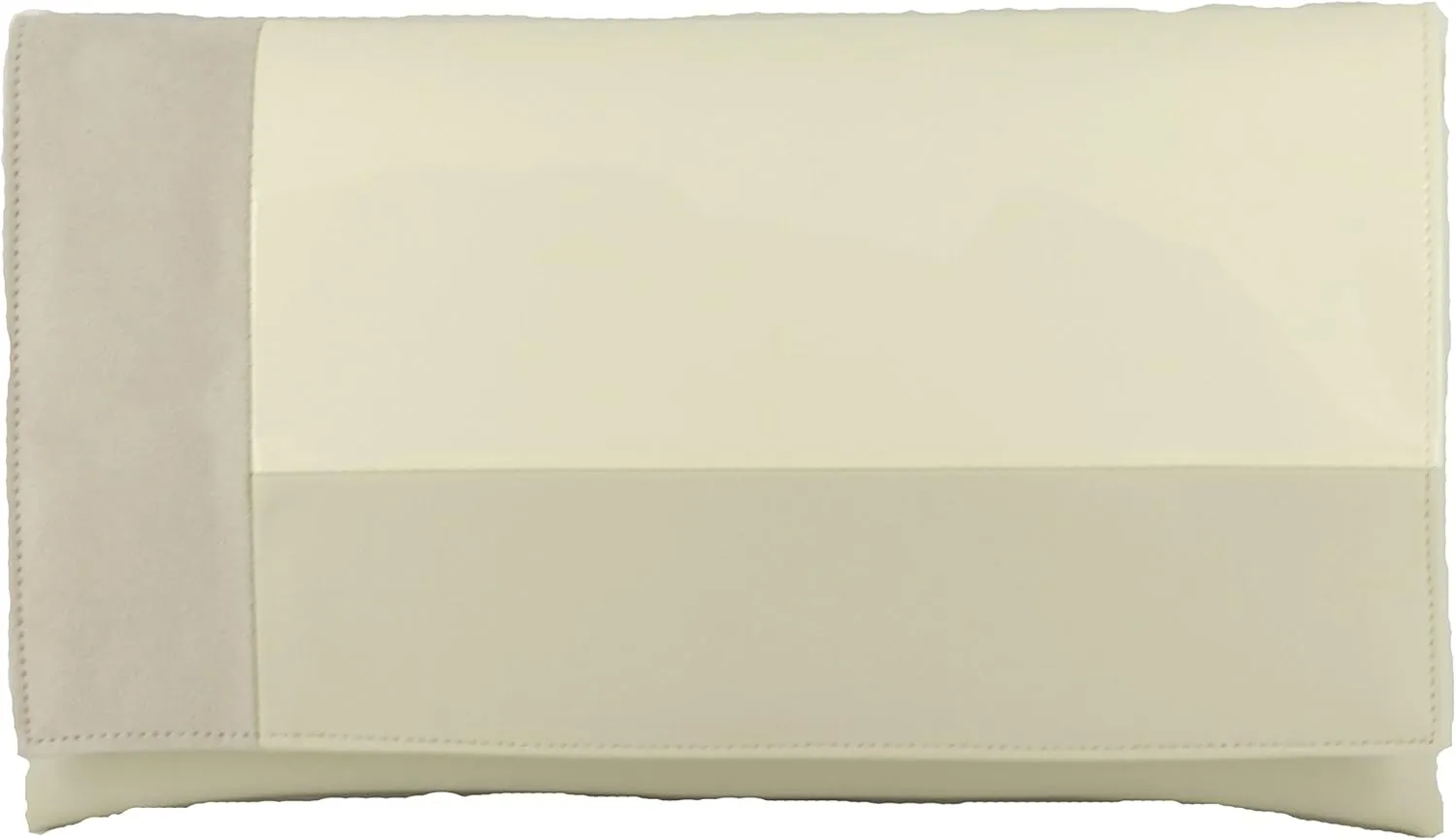 LONI Womens Contrast Clutch/Shoulder Bag in Faux Patent/Suede/Leather Wedding Party Prom Bag