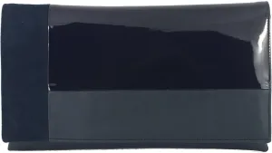 LONI Womens Contrast Clutch/Shoulder Bag in Faux Patent/Suede/Leather Wedding Party Prom Bag