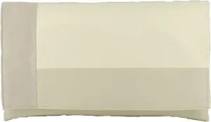 LONI Womens Contrast Clutch/Shoulder Bag in Faux Patent/Suede/Leather Wedding Party Prom Bag