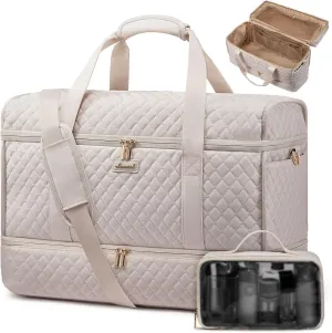 LOVEVOOK Large Travel Duffle Bag, Weekender Bags for Women With Shoe Compartment, Overnight Hospital Bag For Women Labor Delivery, Carry on Bag Personal Item Travel Bag, Yoga Gym Duffel Bag