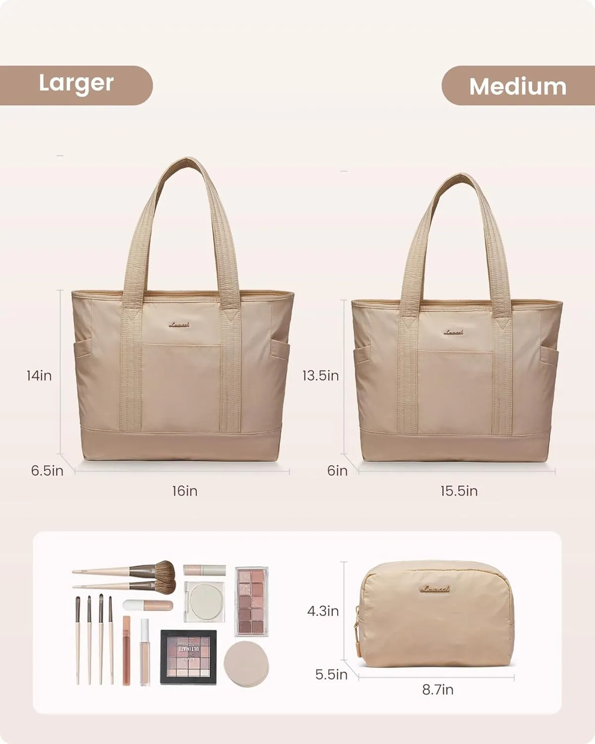 LOVEVOOK Tote Bag for Women,Lightweight Gym Tote Bag with Zipper,Work Tote with Laptop Pocket,Nurse Dance Yoga Bag for Travel