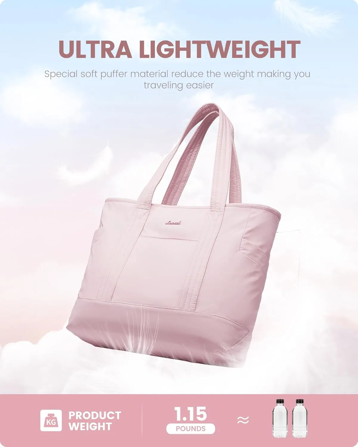 LOVEVOOK Tote Bag for Women,Lightweight Gym Tote Bag with Zipper,Work Tote with Laptop Pocket,Nurse Dance Yoga Bag for Travel