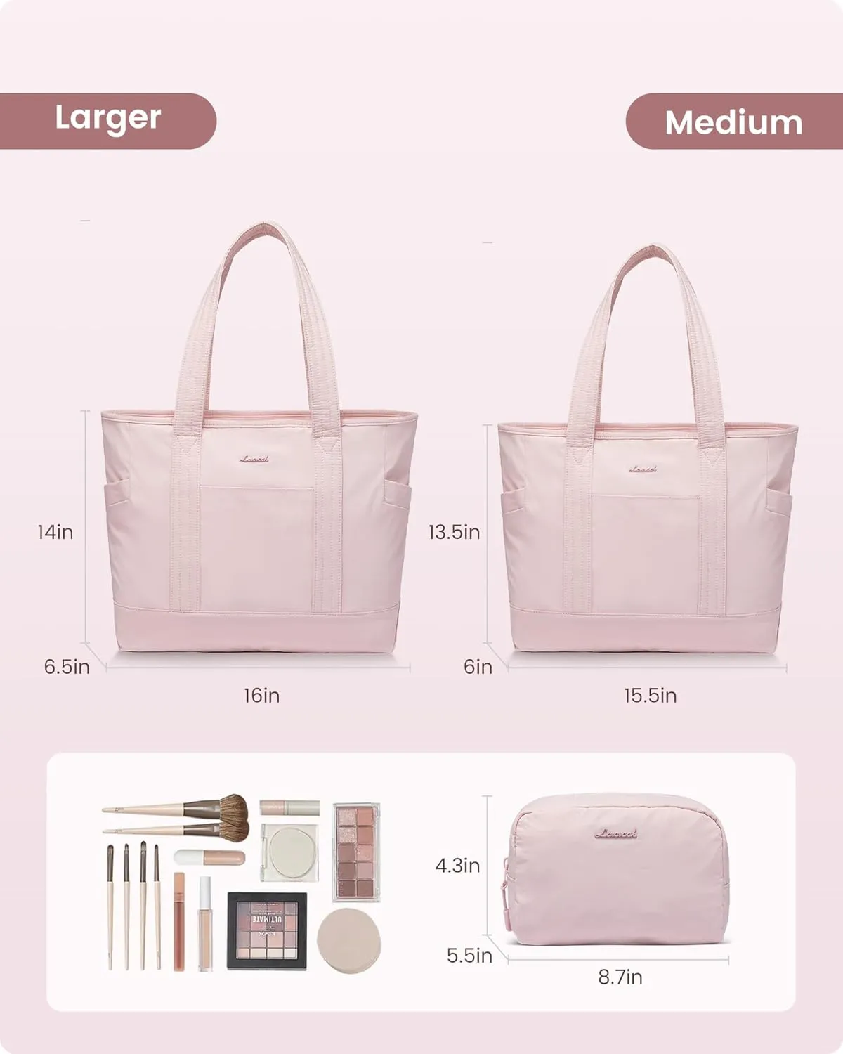 LOVEVOOK Tote Bag for Women,Lightweight Gym Tote Bag with Zipper,Work Tote with Laptop Pocket,Nurse Dance Yoga Bag for Travel