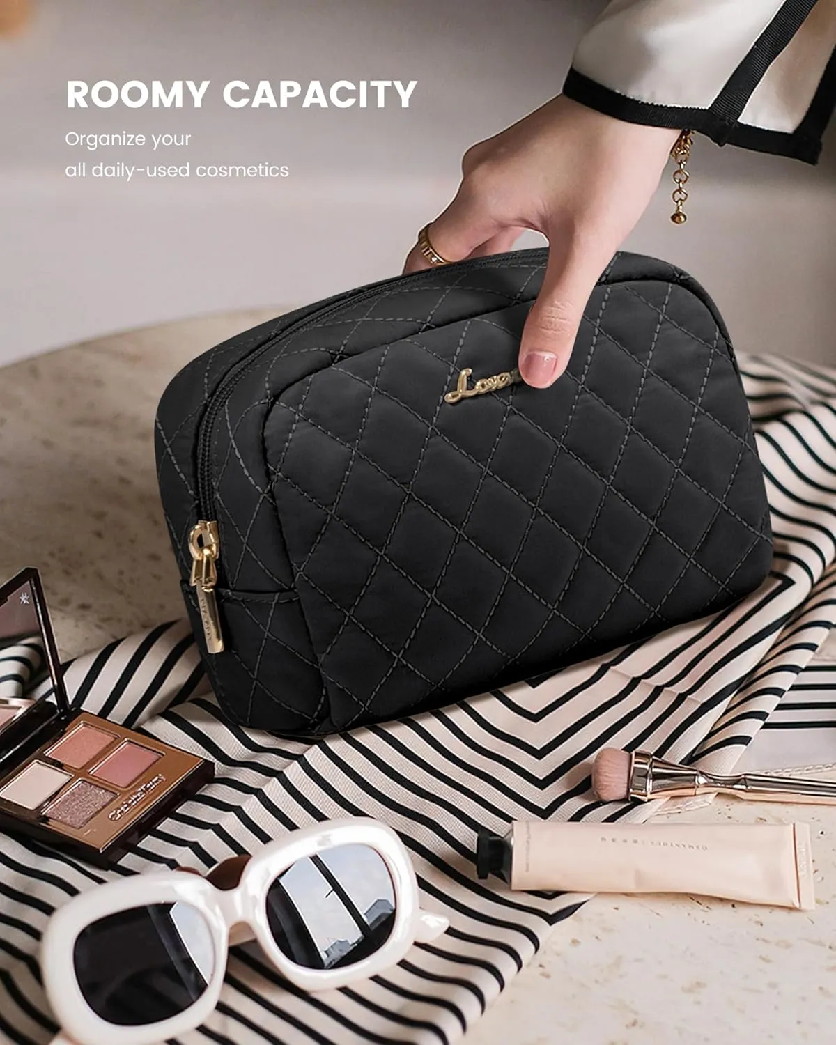 LOVEVOOK Travel Duffle Bag, Weekender Bag for Women with Toiletry Bag, Carry on Overnight Bag with Shoe Compartment, Gym Duffel Bag with Wet Pocket, Mommy Hospital Bags for Labor and Delivery