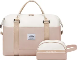 LOVEVOOK Weekender Bag for Women Cute Travel Tote Bag Gym Duffel Bag with Toiletry Bag Carry On Bag Overnight Hospital Bag