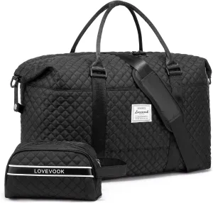 LOVEVOOK Weekender Bag for Women Cute Travel Tote Bag Gym Duffel Bag with Toiletry Bag Carry On Bag Overnight Hospital Bag