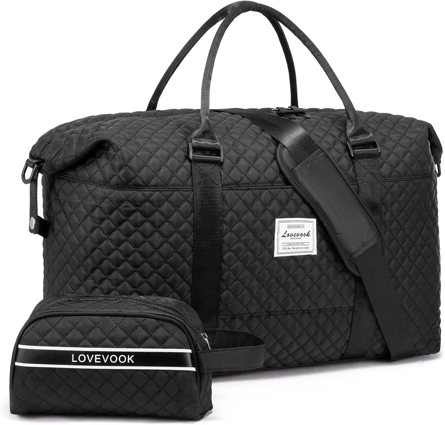 LOVEVOOK Weekender Bag for Women Cute Travel Tote Bag Gym Duffel Bag with Toiletry Bag Carry On Bag Overnight Hospital Bag