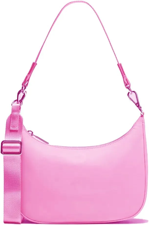 Lushandy Mini Shoulder Bag, Small Crossbody Bag Everyday Purses for Women Crescent Bag Adjustable Sling Hobo Bag