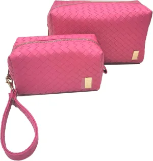 Luxe Duo Dome Cosmetic Set - Woven Collection - Dahlia2