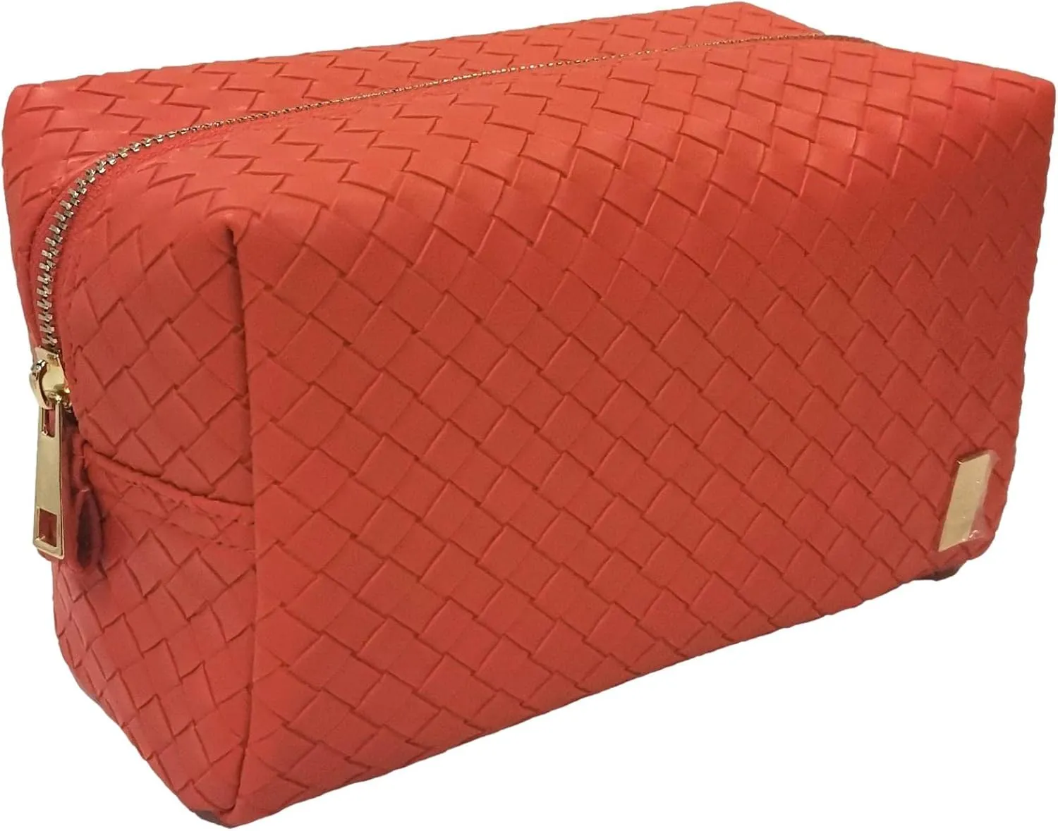 Luxe Duo Dome Cosmetic Set - Woven Collection - Papaya2