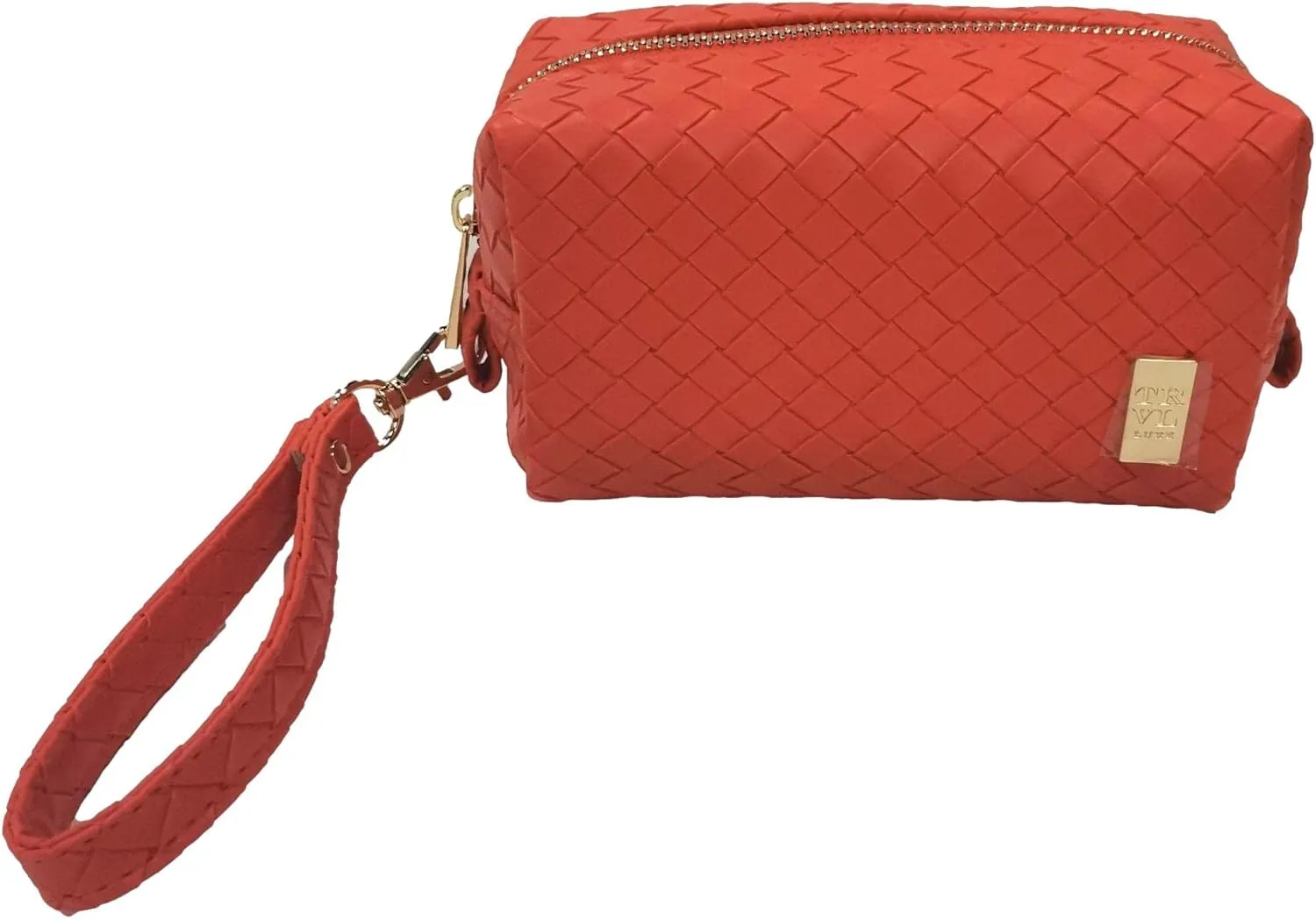 Luxe Duo Dome Cosmetic Set - Woven Collection - Papaya2
