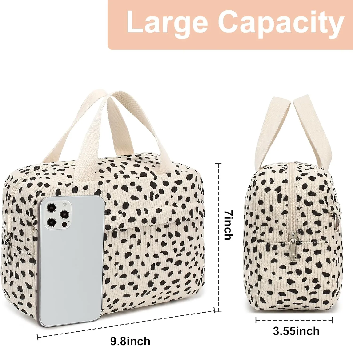 Makeup Bag for Women Cosmetic Bag Large Make Up Organizer Travel Toiletry Bags Waterproof Zipper Tote Pouch Purse for Girls