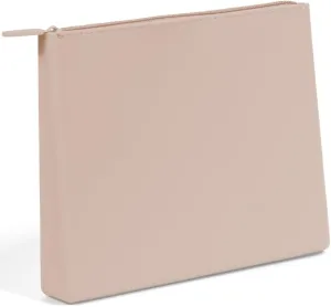 MAKUP Silicone Makeup Bag with Zipper, Washable Bag for Travel, Perfect for Organizing Cosmetics, Brushes, Tools and Toiletries (Nudist)
