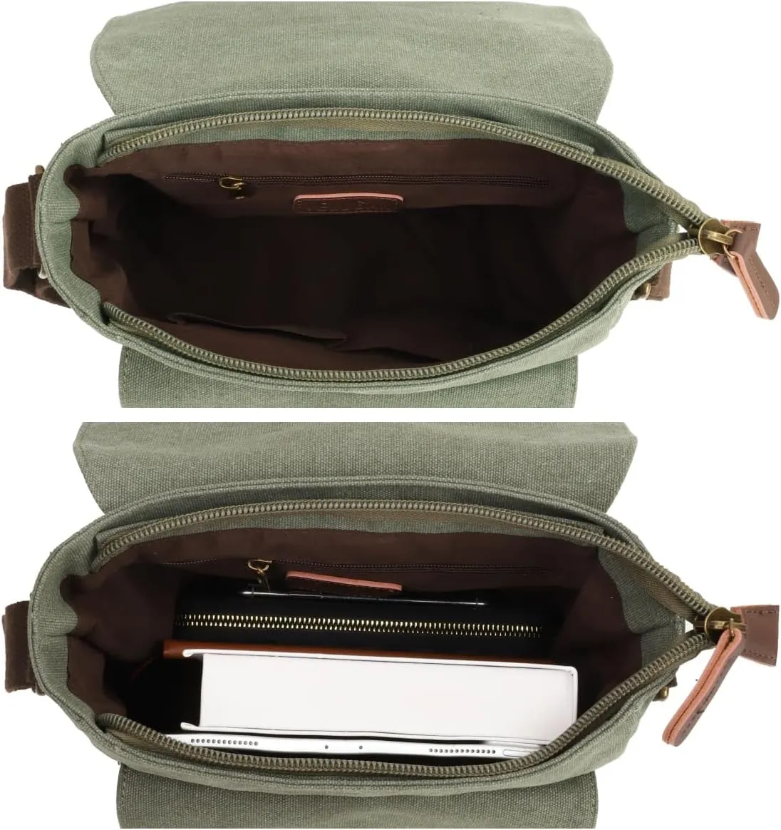 Men Small Canvas Crossbody Messenger Purse Shoulder Bag Small Vintage Satchel Travel Bags For Work Business Unisex
