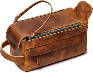 Men Women Leather Cosmetic Bags Travel Function Makeup Case Zip Make Up Organizer Storage Pouch Toiletry Beauty Wash Bag