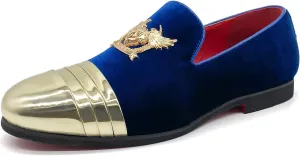 Men's Loafers Vintage Slip on Suede Dress Shoes Velvet Dress Loafers Size 7-13