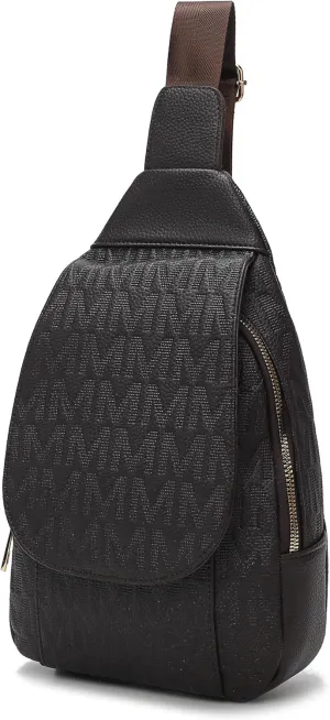 MKF Collection Sling Bag for Women, Trendy Shoulder bag Crossover Backpack Purses Fanny Pack