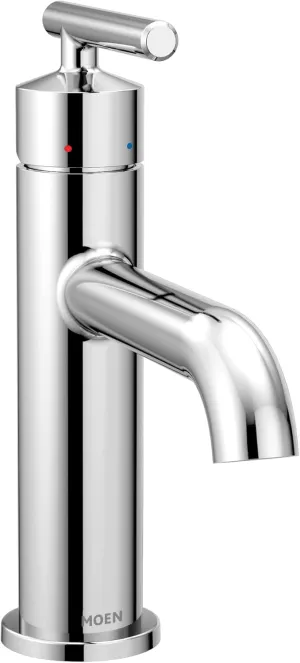Moen 6145 Gibson One Handle Single Hole Modern Bathroom Sink Faucet with Optional Deckplate, 1 count, Chrome