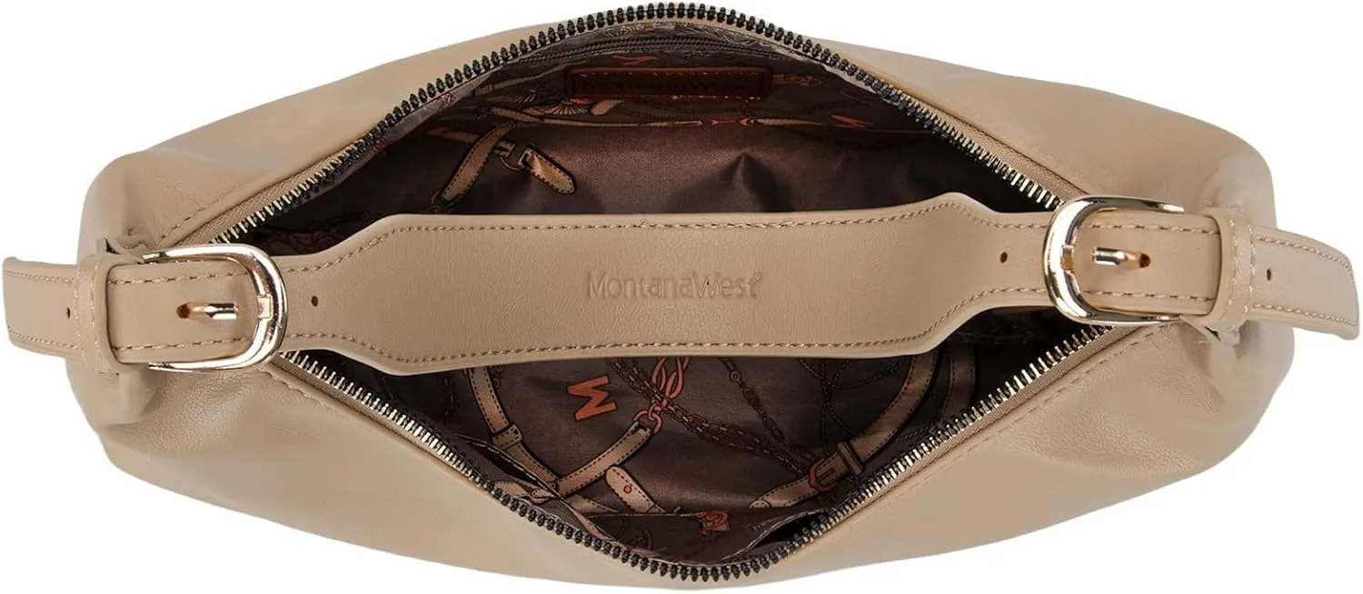 Montana West MEDIUM Shoulder Purses for Women Crescent Hobo Bags Trendy Purses