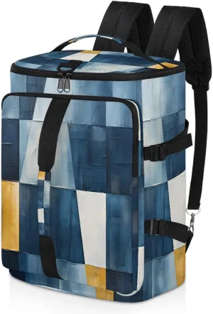 Moroccan Geometric Modern Gym Bags for Men Women Sports Backpack with Shoe Compartment 3-in-1 Tactical Duffle Bag for Overnight Weekender Travel
