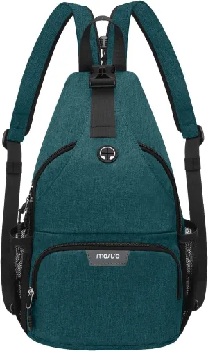 MOSISO Sling Backpack Travel Hiking Daypack, Crossbody Convertible Sling Bag with Front Pocket One Shoulder Chest Bag