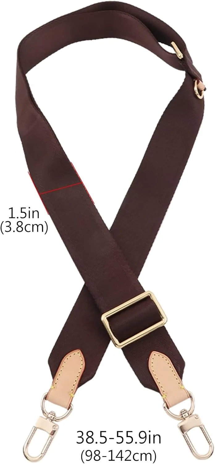 Multi Pochette Accessories Replacement Crossbody Strap Adjustable Wide Canvas Strap for LV Purse Shoulder Bags