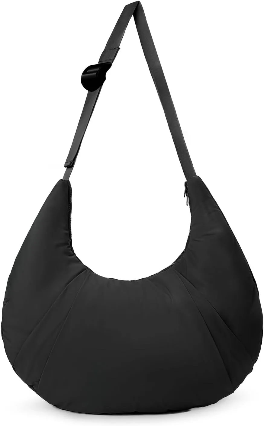 NAARIIAN Shoulder Bags for Women, Puffer Shoulder Bag, Cute Hobo Tote Handbag Mini Clutch Purse with Zipper Closure