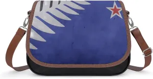 New Zealand Flag Trendy Crossbody Bags Purses for Women Casual Shoulder Handbags with Adjustable Wide Strap