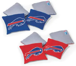 NFL Pro Football Dual Sided Bean Bags by Wild Sports, 8 Count, Premium Toss Bags for Cornhole Set - Great for Tailgates, Outdoors, Backyard