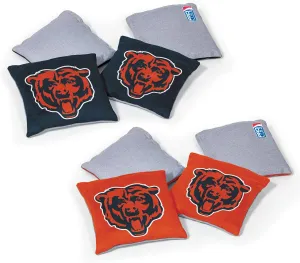 NFL Pro Football Dual Sided Bean Bags by Wild Sports, 8 Count, Premium Toss Bags for Cornhole Set - Great for Tailgates, Outdoors, Backyard