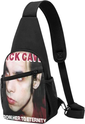 Nick Music Cave Crossbody Bag for Women Men Travel Small Shoulder Bags Waterproof Sling Backpack Hiking Chest Pack