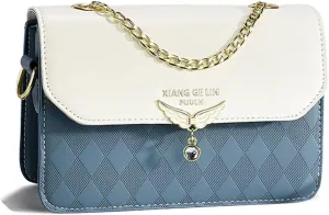 NICOLE & DORIS Crossbody Bags for Women Chain Handle Handbags Mini Shoulder Bag Patchwork