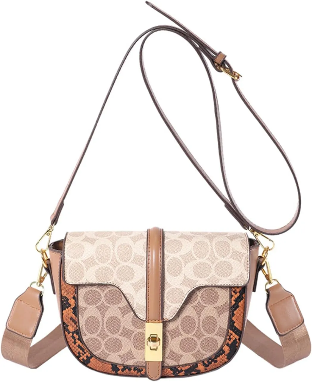 NICOLE & DORIS Ladies Small Shoulder Bags Crossbody Bags for Women Snake Printed Satchel Bag Phone Bags