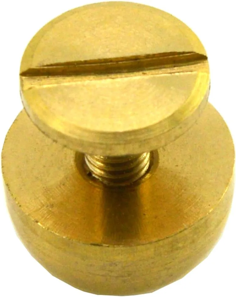 Okones Pack of 20 1/2'' Diameter Screwback Solid Brass Studs Leathercraft Rivet Bullet Spikes Spots (Top:1/2'')