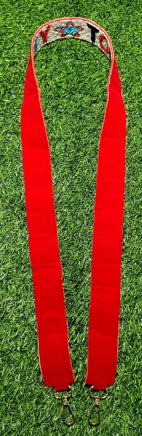 Ole Hotty Miss Toddy Handmade Beaded Purse Strap 47 inches Long And !.5 Inches Wide (Hotty Multi)